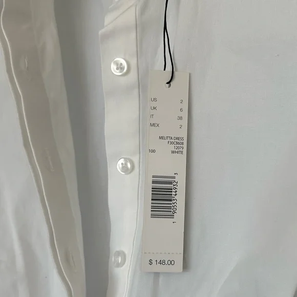 NWT | T TAHARI | White Melitta Dress - Picture 6 of 8